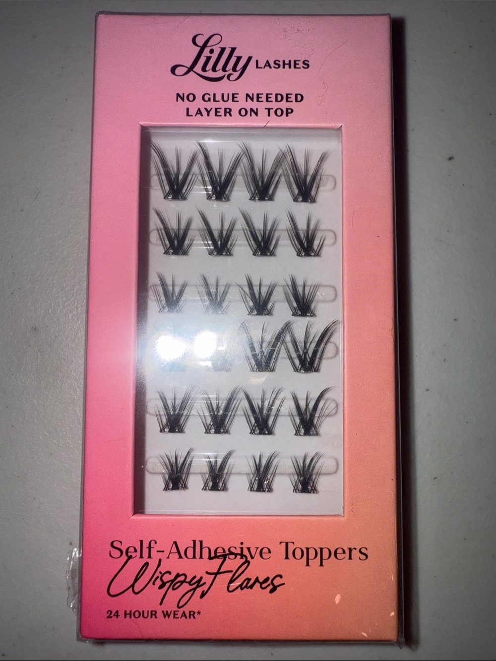 Lilly Lashes- Lash Clusters Self Adhesive Lash Toppers- Wispy Flares Style